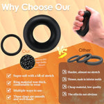 Silicone Cock Ring Reusable Penis Rings For Men, 2 Size For Male Erection Enhancing, 2.7'' Large Thick Sexual Stimulation Device Long Lasting Stronger Stretchy Adult Sex Toy For Men Or Couple