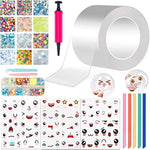 Nano Tape Bubble Kit with White Balloons and Bulk Bubbles