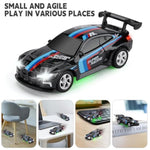 Mini Rc Toy Cars For Boys Kids Adults, 2.4Ghz App Remote Control Car With Lights And 3 Speed Modes, 1/64 Race Toy Car Rechargeable For Boys Ages 5-7 8-12,Birthday Gifts For Kids