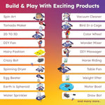 Stem Kit For Kids Ages 8-10-13 | Build 20+ Motor Machines & Diy Engineering Projects | Educational Science Kit For Boys & Girls | Fun Stem Toys For Ages 8-10 | Robotics Learning