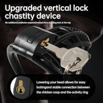 Male Chastity Cage Devices With Holder Belt, Nylon Cock Cage Chastity Cage Adult Games Sex Toys For Beginner Man And 4 Sizes Rings Light Weight Black Without Hook L Size