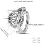 Chastity Cage Chasity Lock For Men With Silicone Tube Dark Design, Good Concealment, Penis Cages For Man,Couples Bondage Sm Sex Toys (45Mm/1.77In)