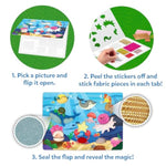 3D Fabric Decorating Art Kit with Animal Designs, Perfect for Sensory Play and Home Decor