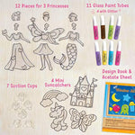DIY Window Art Princess Suncatcher Kit, 16 Pieces, Mess-Free Craft Kit