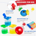 Color Science Test Tubes, Droppers For Kids, Plastic Test Tubes With Caps, Lab Tubes Science Experiments For Kids Age 4 5 6 7 8, Science Supplies Test Tube Holder For Little Scientist