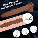 Realistic Long Dildo With Realistic Glans & Penile Texture,Giant Penis With Strong Suction Cup For Deepest Sex,Penis Thick Large Dildo Sex Toy For Women Men Gay