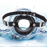 Open Mouth Gag,Female Sex Toy Mouth Gag SM Bondage Open Gag Adjustable Strap Mouth Gags Bondage Toys Opening Gag Sexy Gag Bondage Leather Strap Lips Ring Open Gag for Men Women(Black)