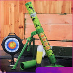 Mortar Launcher Playset For Kids 6-12 Years Old, Soft Foam Rocket Kids Play Set With 5 Safety Foam Shells For Boys And Girls (Five Shells Yellow)
