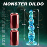 10 Inch Soft Silicone Monster Knot Dildo For Men Women, 9" Realistic Fantasy Dragon Long Anal Dildo Butt Plug With 4 Dog Knots,Large Prostate G Spot Alien Suction Dildos Adult Sex Toy For Gay Lesbians