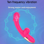 Powerful G-Spot Vibrator, 10 Vibration Modes, Clitoral & G-Spot Stimulation, Ipx6 Waterproof, Cranberry