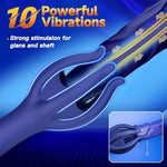 Male Masturbator Sex Toys For Men-Urethral Sounds Male Sex Toy With 5.83 Inch Length Dilator & 10 Ultra Vibrating & 360° Tentacle Core Wrap Machine Vibrator Stroker For Adult Sex Toys & Games