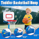 Toddler Basketball Hoop & Baseball Toy Set - Sturdy Adjustable Basketball Stand With Ball Launcher - Multi-Sport Backyard Toy For Boys & Girls Ages 1 2 3 - Includes Basketballs & Baseballs