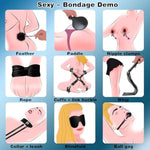 Sex Toys Bdsm Kit For Couples Bondage Restraints, 36Pcs Adult Toy Kits With Bondaged Set Handcuffs & Butt Plug Sm Games,Kinky Sex Toy Sexual Pleasure Tools For Women Men