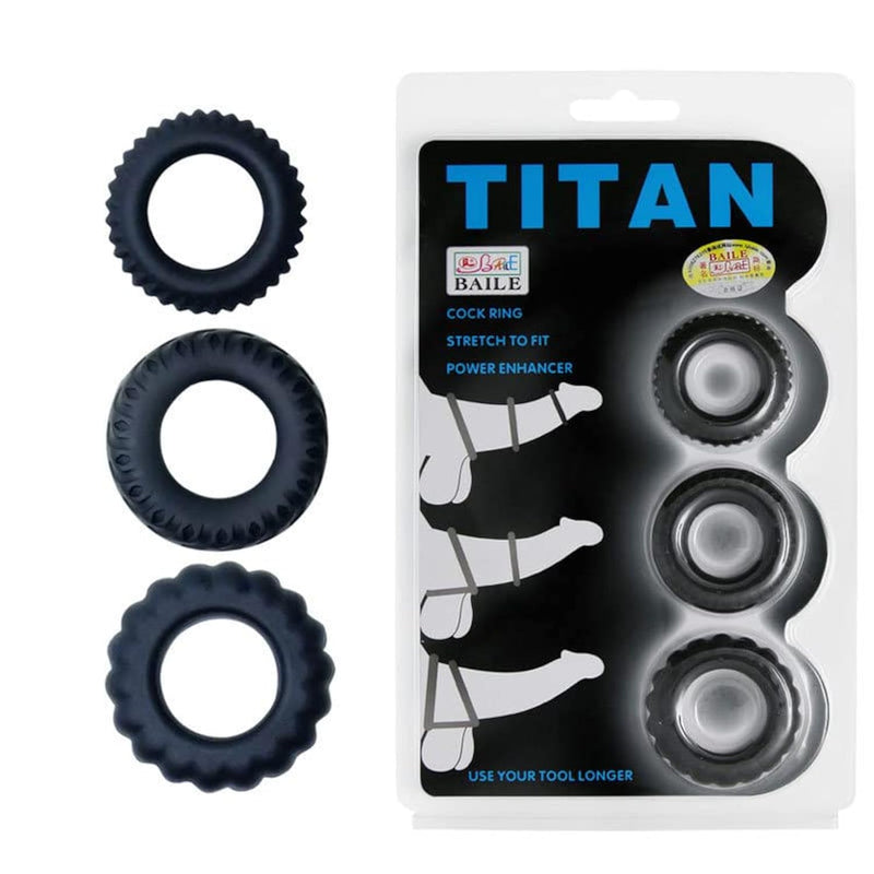 Silicone Penis Rings Set For Man Soft Stretchy Cock Rings Male Enhancement Toy For Men