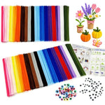 1000 Pack Pipe Cleaners in 20 Vibrant Colors, 12 Inch Chenille Stems Bulk