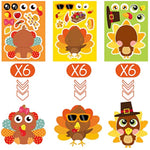 Thanksgiving Stickers for Kids, 36 Sheets Thanksgiving Crafts and Activities
