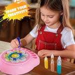 Spin Art Machine for Kids, Paint Spinner Arts and Crafts Kit for Ages 4-12, Creative Art Toy