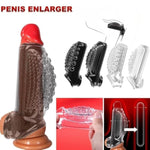 Penis Sleeve Extender Cock Ring Male Sex Toy, Transparent Cock Sleeve Penis Pump With Ball Loop,Silicone Reusable Cocking Penis Enlarger Girth Enhancer For Men, Penis Extension Adult Sex Toys For Men