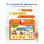 Interactive Electronic Learning Pad - Learn-To-Read System With Sound Pages, Card-Insert For Alphabet, Words, Numbers, Music, Learning Activities For Kids 3 4 5 6 7 8 Years Old