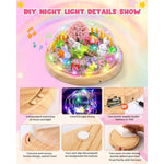 Bunny Night Light Craft Kit for Girls Ages 3-10, DIY Rabbit Art Set