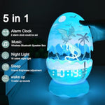 Paint Your Own Dragon Egg Night Light with Clock, Bluetooth Speaker & 12 Colors
