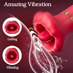 Women Vibrator Adults Sex Toys, Sexy Lip Clitoral Vibrator For Women With 10 Vibrating & Thrusting Tongue Motion, Nipple Clit Massager Sex Toys For Vaginal Anal Play, Couple Vibrator Sex Stimulator