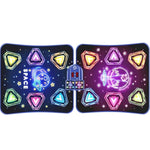 2-Player Electronic Led Light Dance Mat, Music Dance Toy With 5 Modes, Develops Hand-Eye Coordination, Challenge Game For Single Or Double Players, Christmas Dance Mat Toy For Boys & Girls Ages 3-12