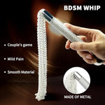 Bdsm Metal Diamond Handle Chain Whip Flirting Fantasy Fetish Hand Paddle With Soft Satin Adjustable Sex Mask, Kinky Restraint Bondage Sex Role Play For Couples Restraint (3Pcs)