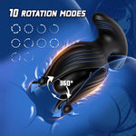 Vibrating Butt Plug Anal Toys, Prostate Massager Male Sex Toys for Men with 10 Vibration & Rotating, 360° Expanding Anal Plug Male Vibrator, App-Controlled Adult Toys, Clit Stimulator Female Sex Toys