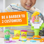 Kids Barber Shop Modeling Dough Set with Electric Buzzer, 5 Colors & Accessories