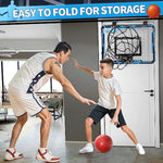 Basketball Hoop Indoor For Kids, Mini Basketball Hoop With 4 Balls, Basketball Toys For 3 4 5 6 7 8 9 10 11 12 Year Old Boys