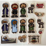 Jacob and Esau Felt Bible Story Set with 15 Figures, Guide & Activity Pages