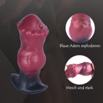 5.79" Large Butt Plug Horse Dildo Anal Sex Toy, Huge Anal Plug Prostate Plug Big Silicone Butt Plug Trainer, Anal Plug Wearable Soft Long Anal Dilator For Beginner Advanced Men Women Couple Gay (Red)