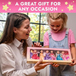 Princess Dolls Playset – 6 Mini Princess Dolls With Colorful Gowns, Crowns & Jewelry – Fantasy Role Play Set For Kids With Elegant Dresses, Accessories & Royal-Themed Box – Gift For Ages 3+