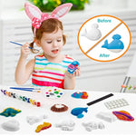 Kids Plaster Painting Craft Kit, Space, Dinosaur & Marine Figurines Art Set