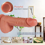 Realistic Dildo Dual Density Liquid Silicone Adult Sex Toys With Suction Cup For Female Masturbator