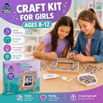 Mother of Pearl DIY Mosaic Photo Frame Craft Kit for Kids Ages 8-12