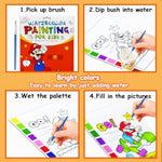 Watercolor Coloring Book for Kids Ages 4-8, Arts and Crafts, Painting Kit