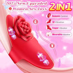 Finger Vibrator Adult Sex Toys For Women - Remote Control Wearable Vibrator With 10 Vibrating Modes, Rose Toy For Women Sexual Pleasure Tools Clitoral Nipple Anal Adult Sex Toys & Games
