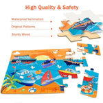 Puzzles For Kids Ages 4-6,24 Pieces Wooden Puzzles For Toddlers Ages 3-5 4-8 3 4 5 6 3-4 Year Olds.4 Pack Car Puzzle Set Children Jigsaw Puzzles For Boys And Girls Educational Learning Toys
