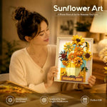 Van Gogh Sunflower Building Set for Adults, Wall Art Crafts Kit