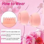 Nipple Toys Vibrator For Women With Remote Control, Wireless Nipple Clamps Sucking With 10 Vibrating Modes, App Remote Control Nipple Toys For Women Couples, Adult Sex Toy For Couples