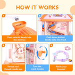 Bracelet Making Kit with Hand-Crank Bead Spinner, 1000 Beads & 20 Findings
