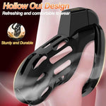 Large Male Chastity Cage with Adjustable Rings and Hidden Lock for Men's Bondage and Sex Toys