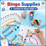 80 Pcs Bingo Daubers Dot Markers Set 12ml 0.4oz, 8 Vibrant Colors, Trendy Art Supplies