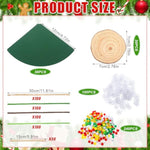 Christmas Pipe Cleaners Chenille Stems Xmas Tree Crafts Kit for 30 Mini Trees
