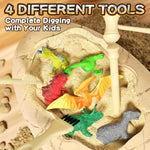 24 Dinosaurs Excavation Kit, Dino Egg Dig Kit With Magnifier, Surprise Dinosaur Toys For Kids 3 4 5 6 7 8 9 10 11 12 Years Old, Science Experiments Stem Birthday Party Favors Gifts For Boys & Girls