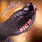 3" Diameter Huge Black Dildo,10.4" Realistic Giant Silicone Dildo,Thick Extra Large Dildo,Long Suction Cup Dildo,Xxl Fat Big Dildo,G-Spot Anal Wide Dildo Adult Penis For Experienced Men And Women