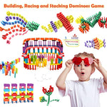 1000 Piece Dominoes Set For Kids With Extra 20 Blocks, Colorful Dominos Tiles For Building, Stacking, Racing, Tumbling, Wood Domino With Storage Bag And Box, Educational Toy