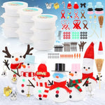 9 Pack Build A Snowman DIY Kit Christmas Crafts for Kids
